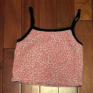 Pink Cheetah Brandy Melville Top